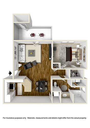 Floor plan One Bedroom