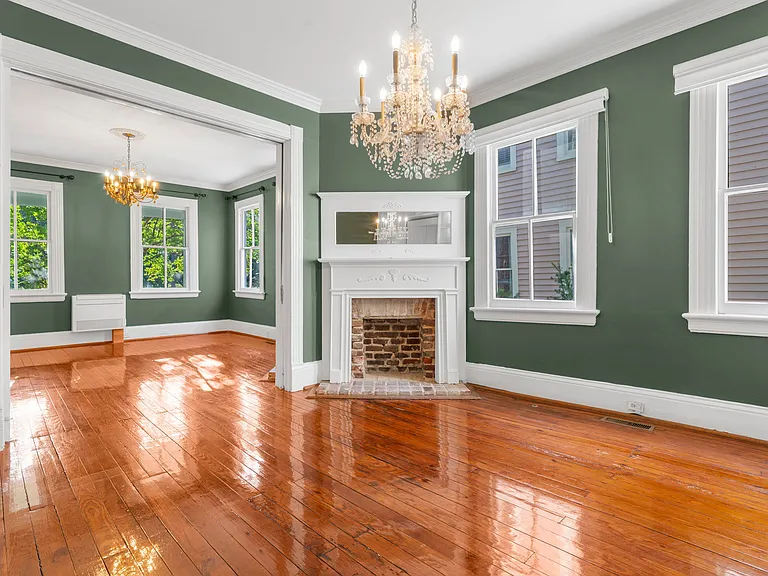 View of Dining Room into Sitting Room from Kitchen