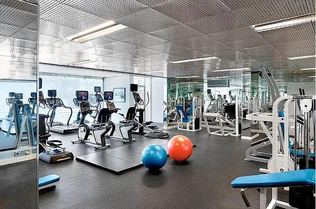 Fitness center with cardiovascular and weight training equipment