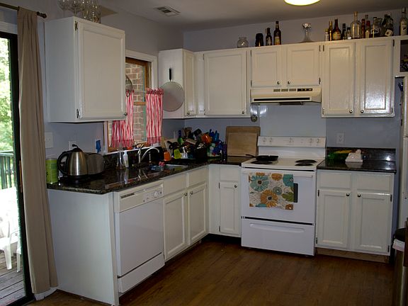 updated kitchen with granite counters