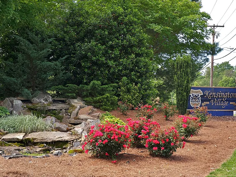 Beautiful, manicured landscaping