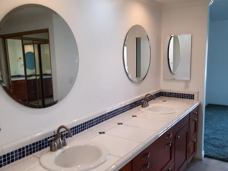 oversized vanity area