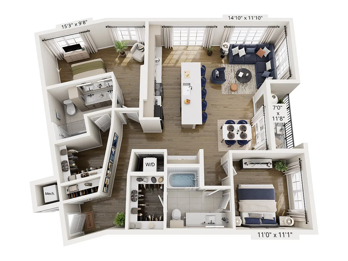 Floor plan B8