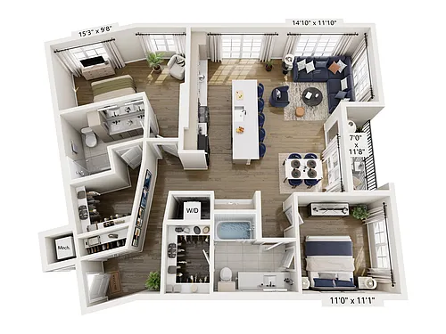 Floor plan B8