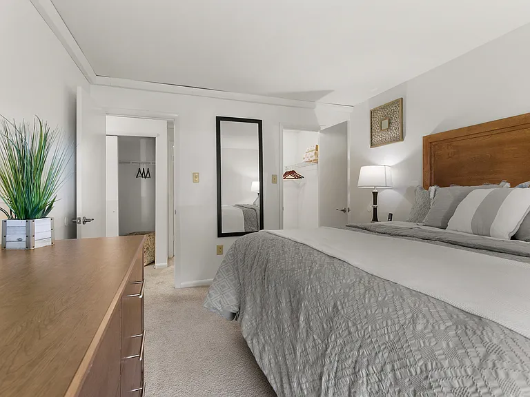 Spacious Primary Bedroom in the 2-Bedroom Floor Plan