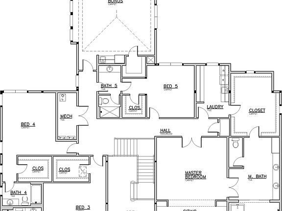 La Belle Maison Upper Floor Plan by JayMarc Homes