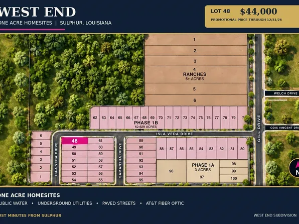 LOT 48 Isla Veda Dr, Sulphur, LA 70663