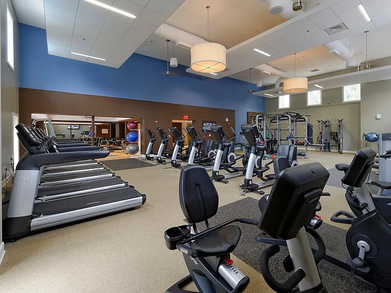 Fitness center with strength training and cardio equipment