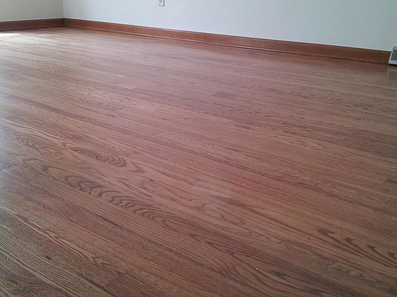 Hardwood floor in living room