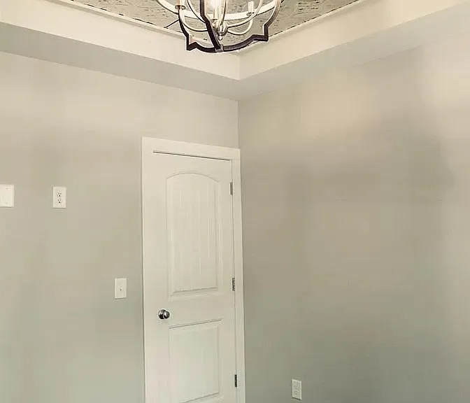 main floor office space with large storage closet