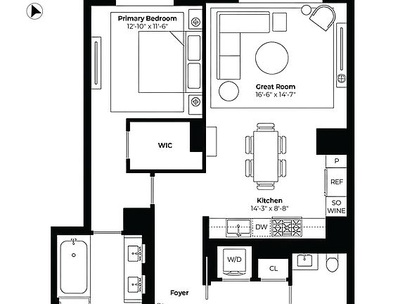 2nd image of 555 W 22nd St #4BW