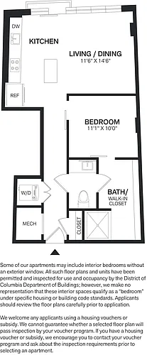 Floor plan 1 Bed/1 Bath-A8