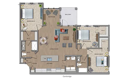 Floor plan Cambridge