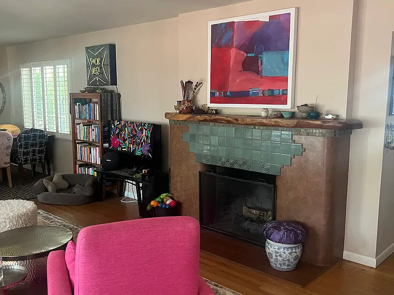 Gorgeous fireplace.