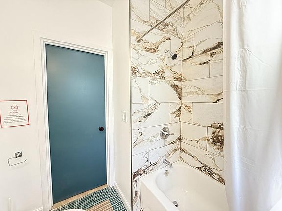 New, Clean Soaking Tub and Shower, Bathroom 1 Upstairs