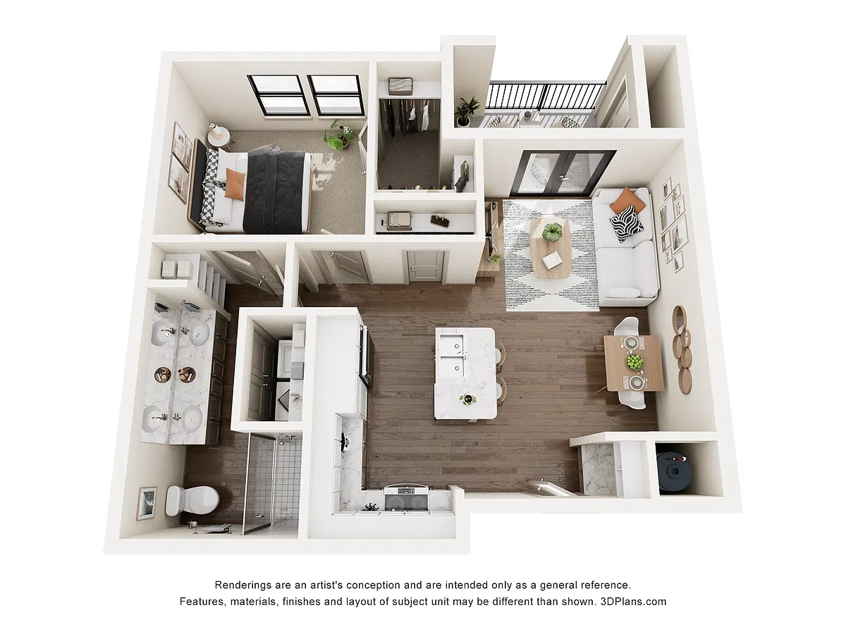 Floor plan A1 - 1 Bed