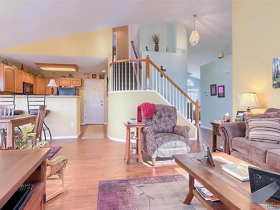 Hinsdale House - Kitchen, stairs to 2nd and 3rd bedroom - main living/TV room