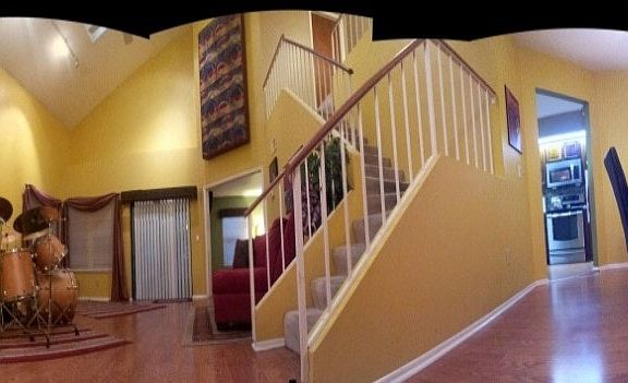 2 story split pan with cathedral ceilings, open spaces