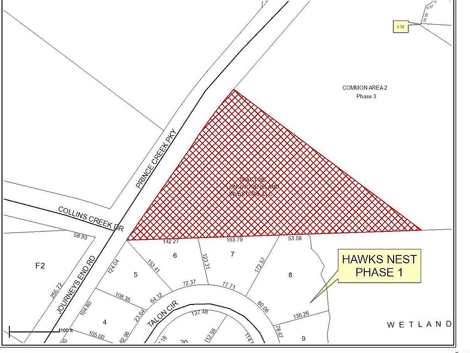 2nd image of TBD Prince Creek Pkwy. #Parcel J1Ba at corner of Collins Creek Drive