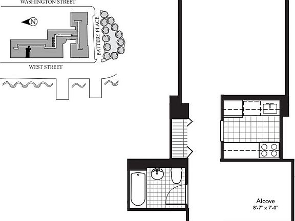 2nd image of 1 West St APT 1912