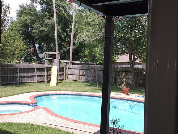 Pool with hot tub