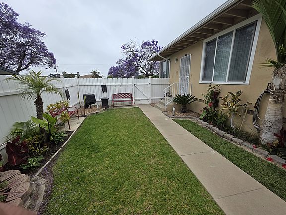 Tenant yard area front courtyard seating and bbq area.