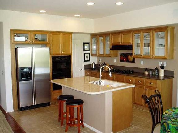 Center island and pantry