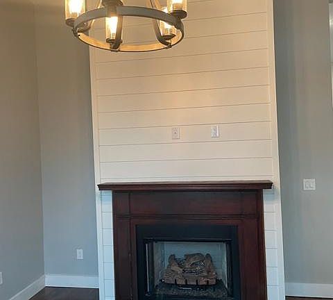 Full fire place view