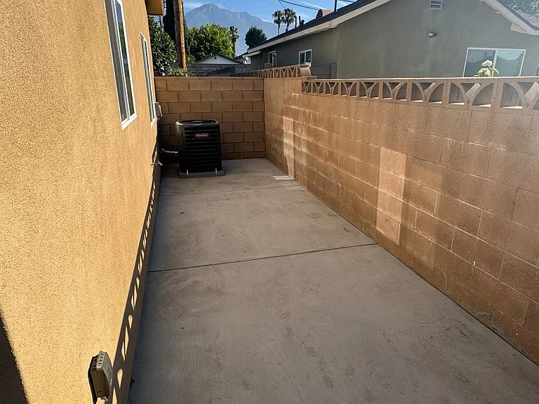 Small rear patio area