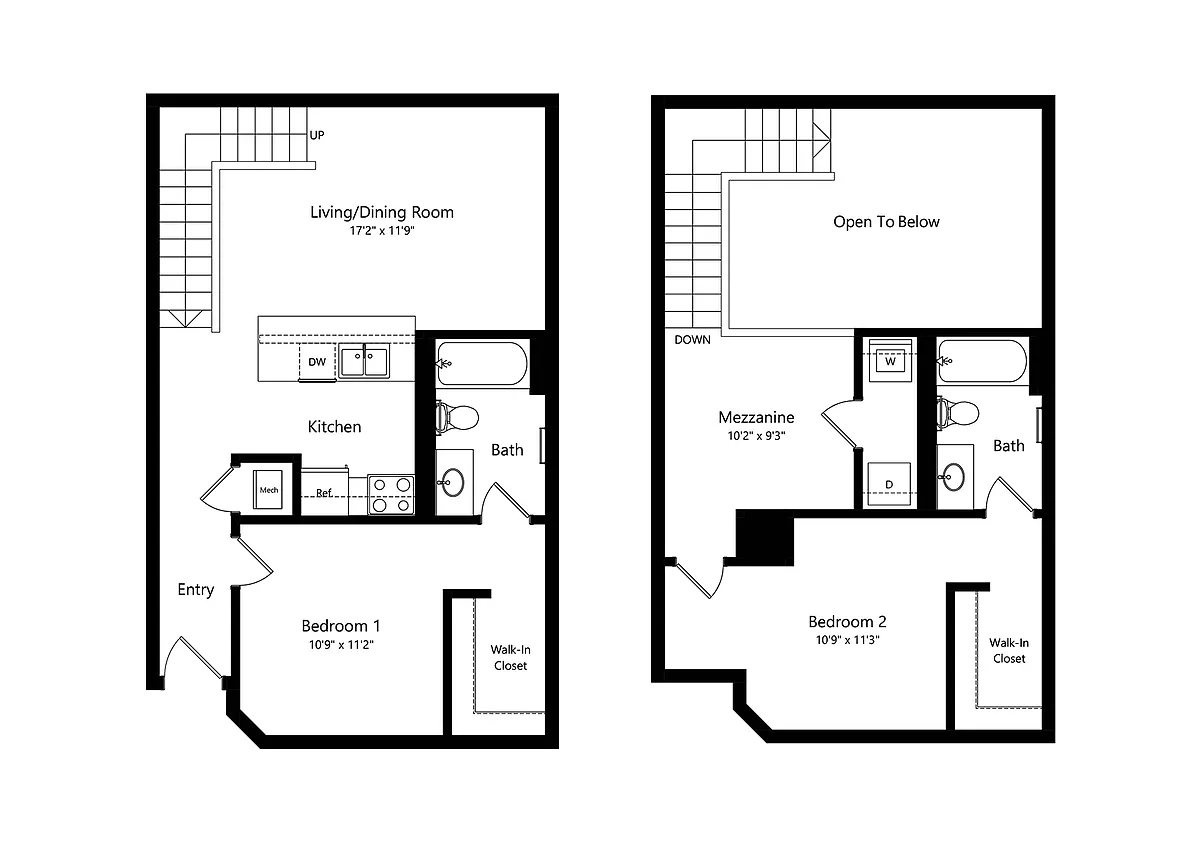 Floor plan TH2A