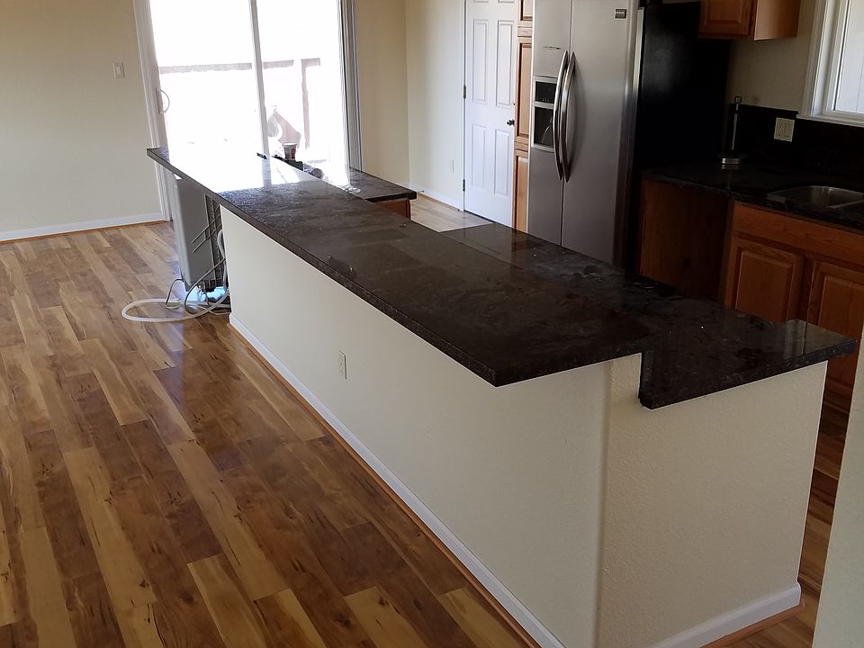 Kitchen area. New granite co