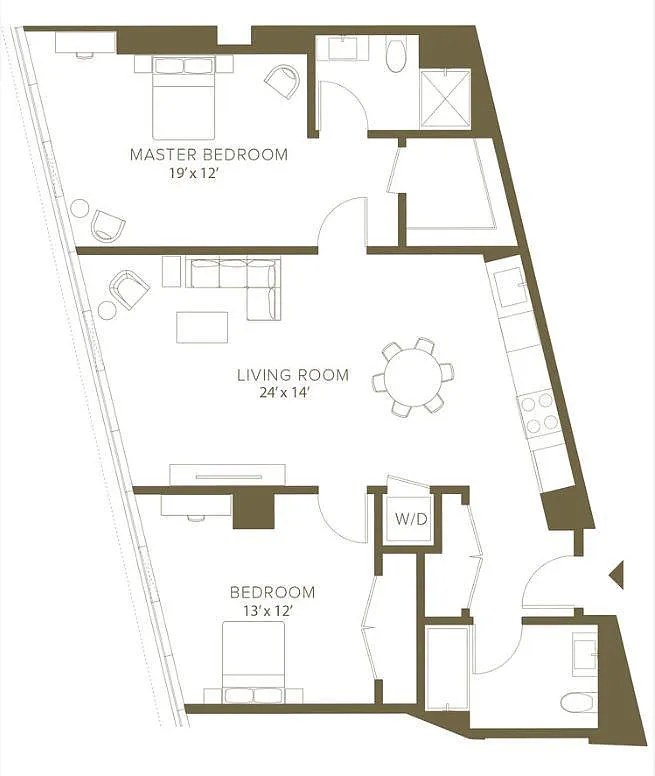 Floor plan Two Bedroom