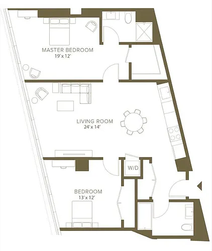 Floor plan Two Bedroom