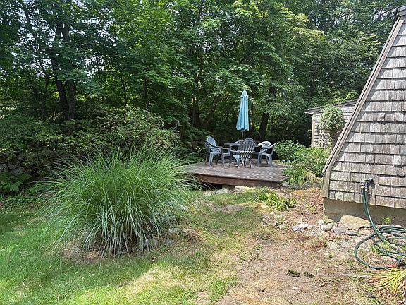 Backyard and deck