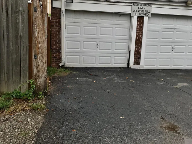 Your private garage with automatic door opener