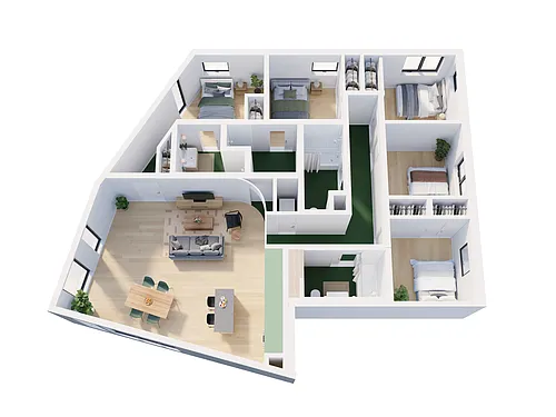 Floor plan Co-Living Bruin