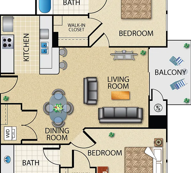 K Floorplan Diagram