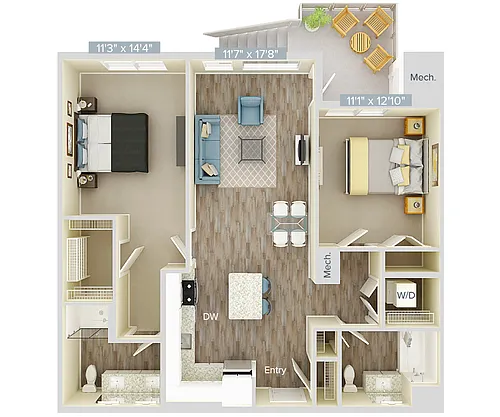Floor plan B2-1144