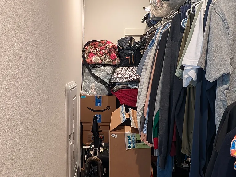 Very large master walk-in closet