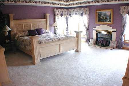 Master Fireplace and Tray Ceiling