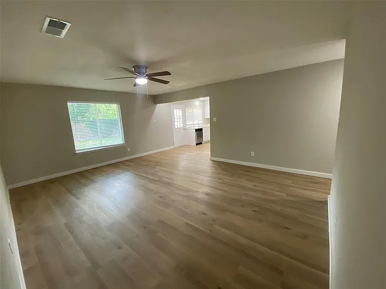 Living Area looking toward dining and open kitchen