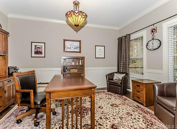 Home office with French Doors may also be used as a Formal Livin