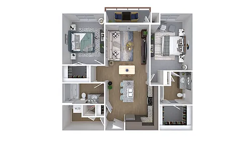 Floor plan 2X2-1133