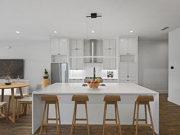 This image shows a virtually furnished space. This space come unfurnished.