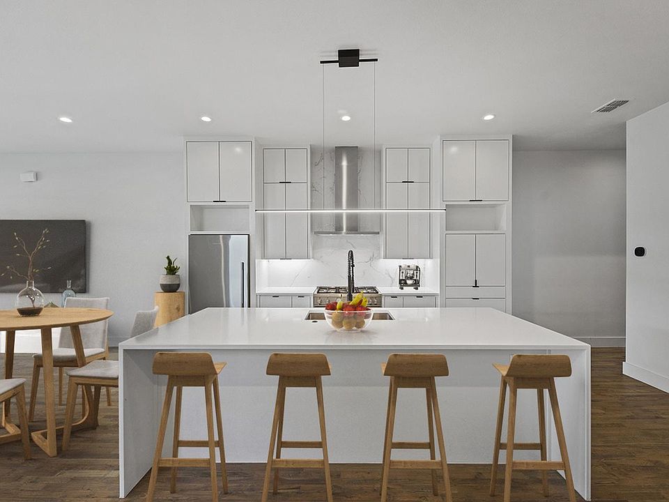 This image shows a virtually furnished space. This space come unfurnished.