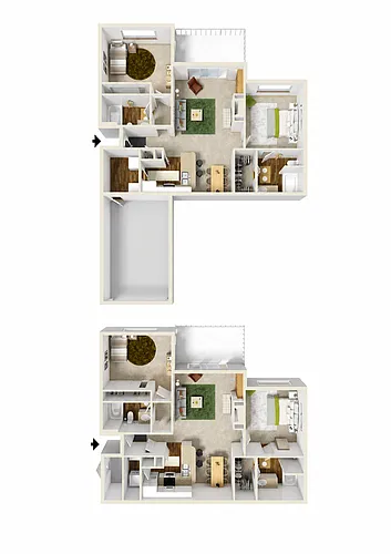 Floor plan B1 Upgraded