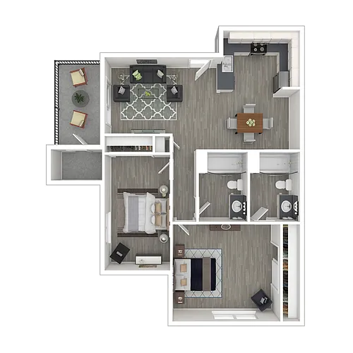 Floor plan 2x2A