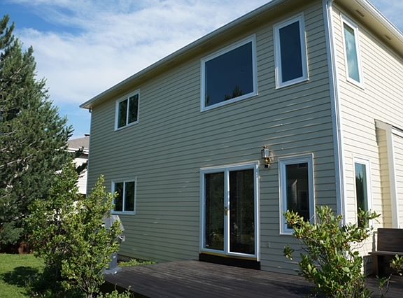 Back with freshly painted deck