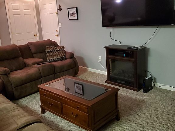 Huge TV with premium Comcast cable.