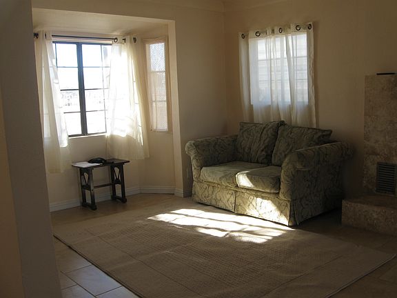 Living room with fireplace